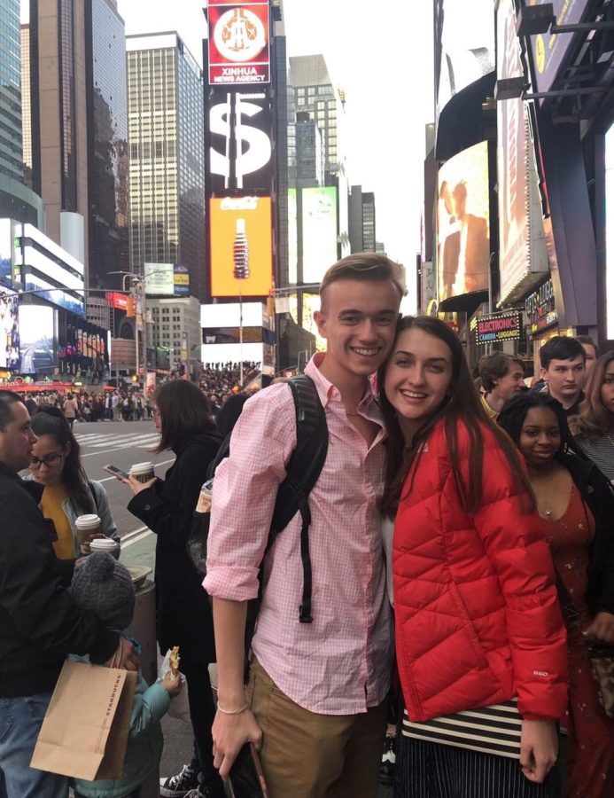 Seniors Bailey Sumner and Cassidy Bell in New York City