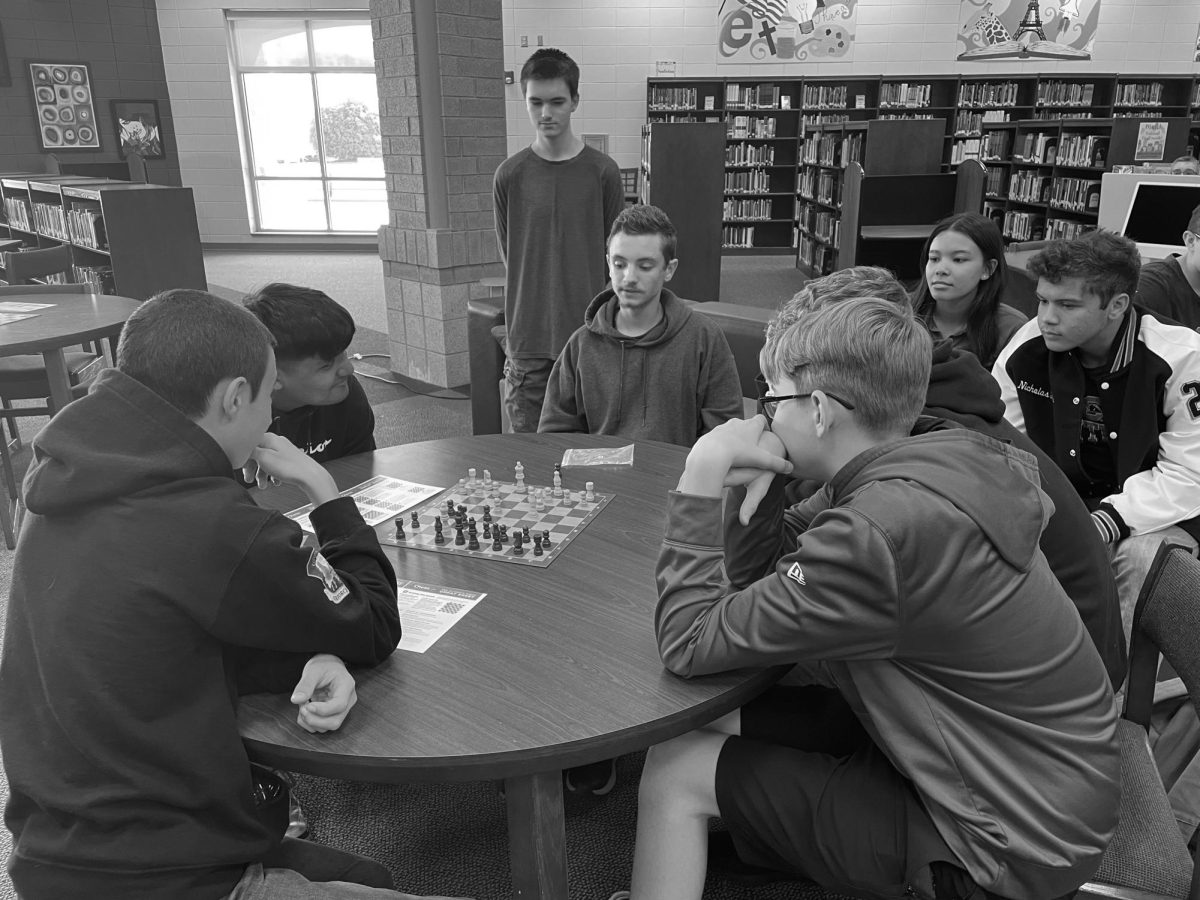 Chess club meets in media center