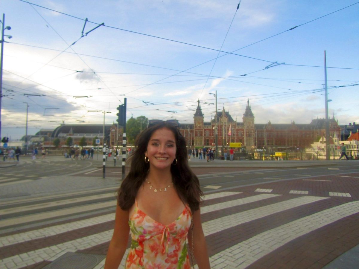 Junior Vivian Lee poses in Amsterdam. 
photo courtesy of Vivian Lee